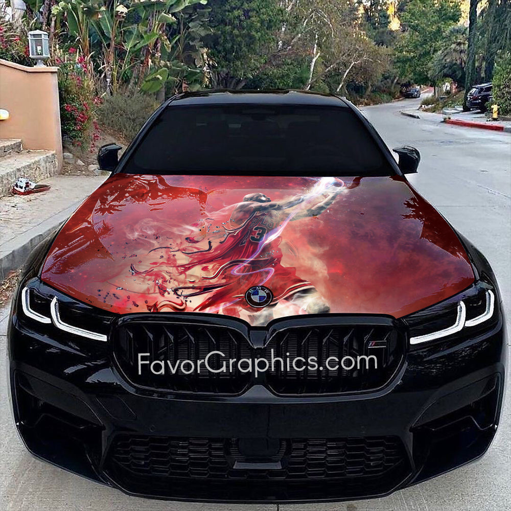 Michael Jordan Itasha Car Vinyl Hood Wrap Decal Sticker