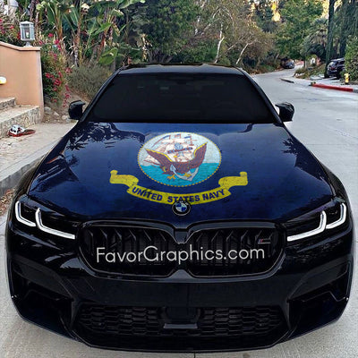 United States Navy Itasha Car Vinyl Hood Wrap Decal Sticker