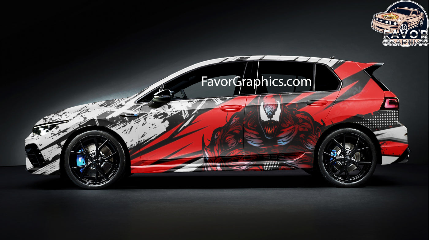 Carnage Itasha Full Car Vinyl Wrap Decal Sticker