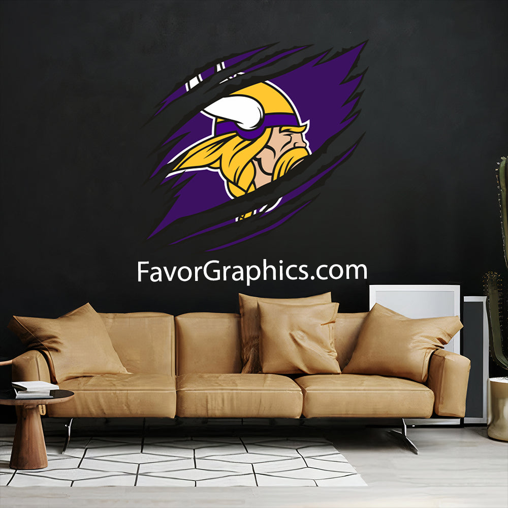 Minnesota Vikings Home Room Wall Vinyl Decal Sticker Mural Poster