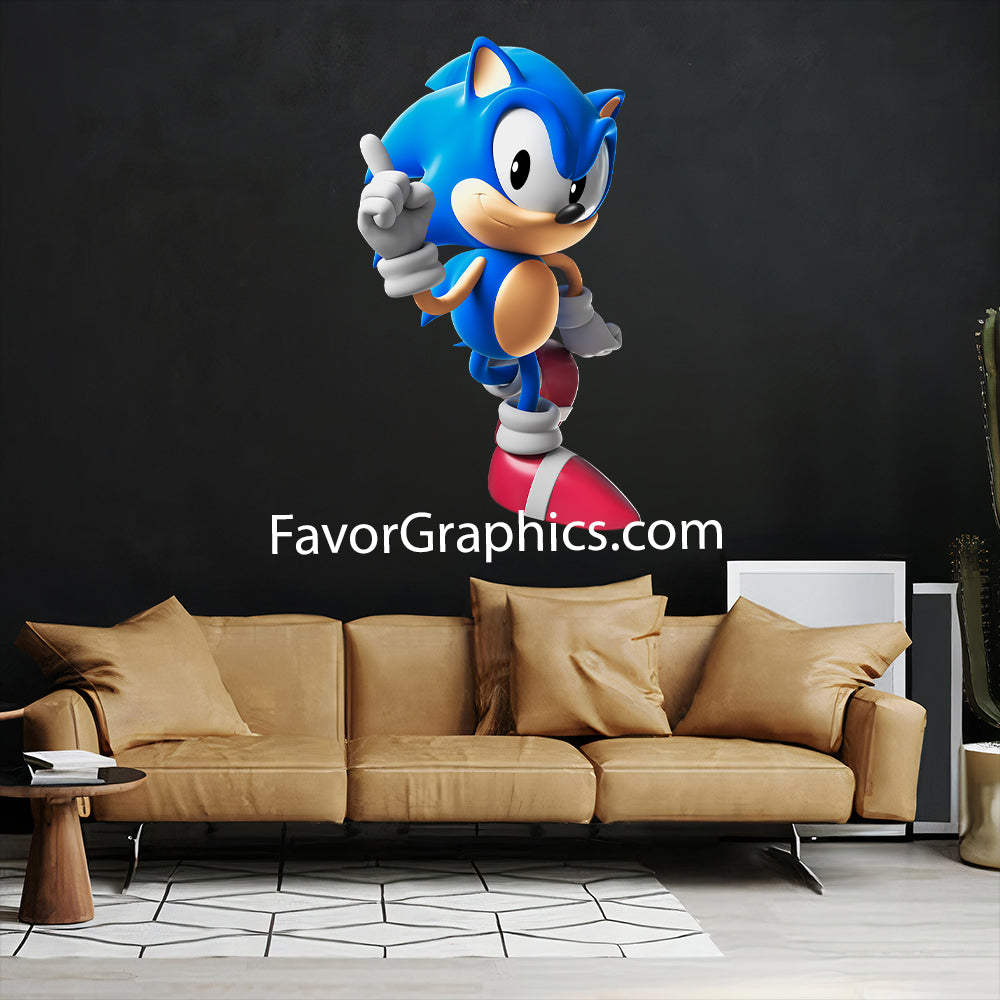 Sonic The Hedgehog Home Room Wall Vinyl Decal Sticker Mural Poster