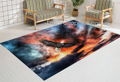 Bald Eagle Home Bedroom Decor Rug Carpet Mat