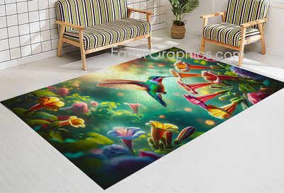 Hummingbird Home Bedroom Decor Rug Carpet Mat