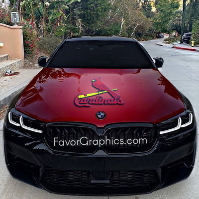 St. Louis Cardinals Itasha Car Vinyl Hood Wrap