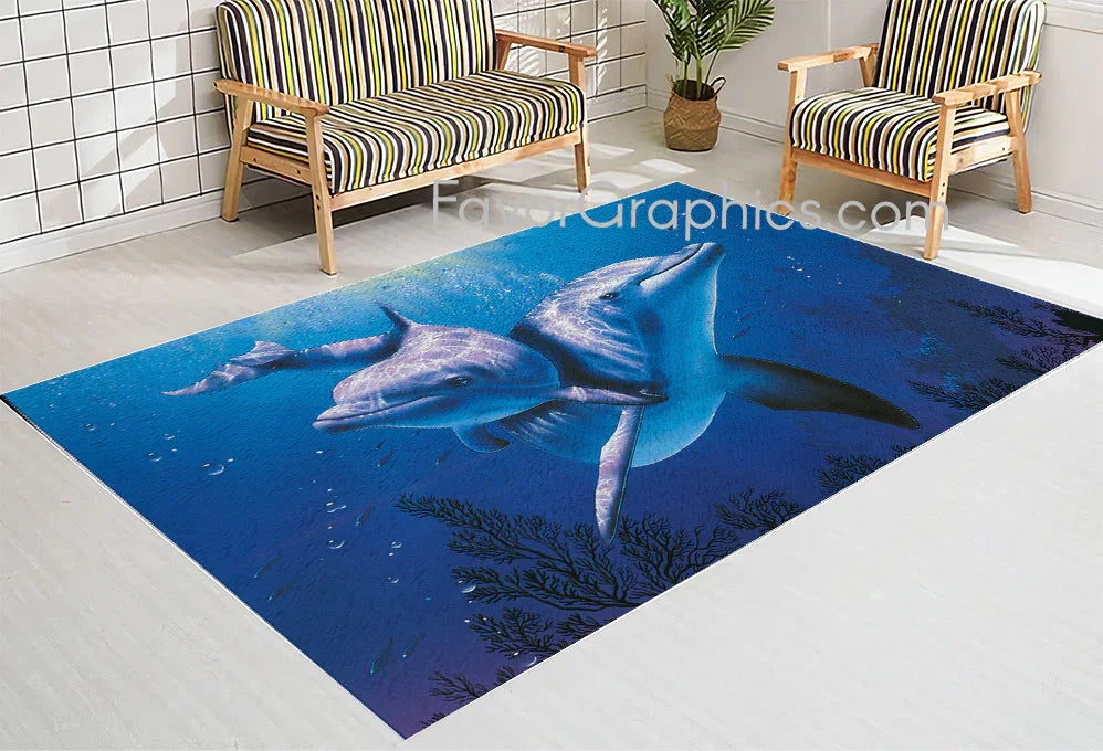 Dolphin Home Bedroom Decor Rug Carpet Mat