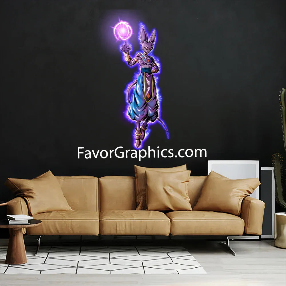 Beerus Dragon Ball Super Home Room Wall Vinyl Decal Sticker Mural Poster