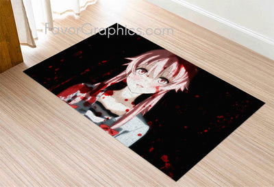 Yuno Gasai Home Bedroom Decor Rug Carpet Mat