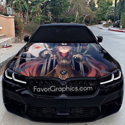 Hu Tao Genshin Impact Itasha Car Vinyl Hood Wrap Decal Sticker