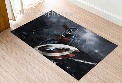 Captain America Home Bedroom Decor Rug Carpet Mat