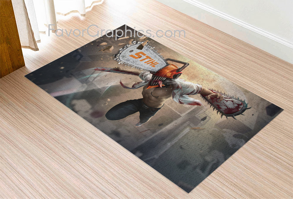 Denji Chainsaw Man Home Bedroom Decor Rug Carpet Mat