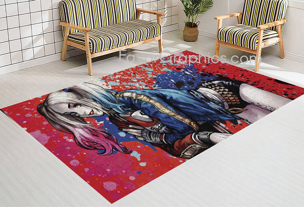 Harley Quinn Home Bedroom Decor Rug Carpet Mat