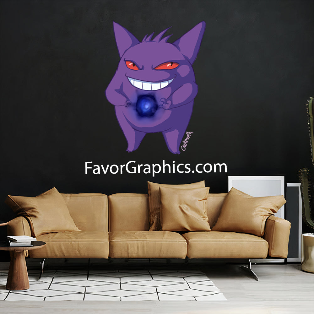 Gengar (Pokemon) Home Room Wall Vinyl Decal Sticker Mural Poster