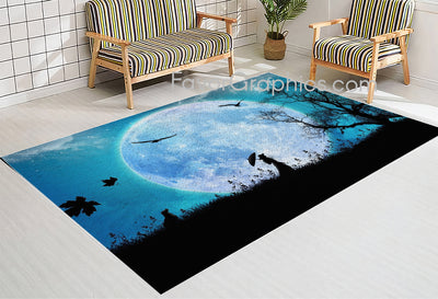 Full Moon Home Bedroom Decor Rug Carpet Mat