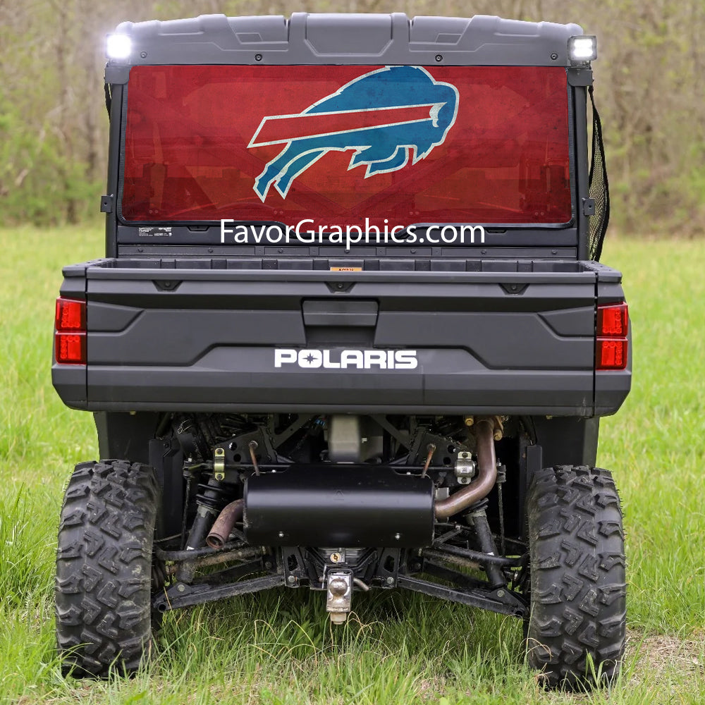 Buffalo Bills Rear Window Perforated Graphic Vinyl Decal Car Truck UTV