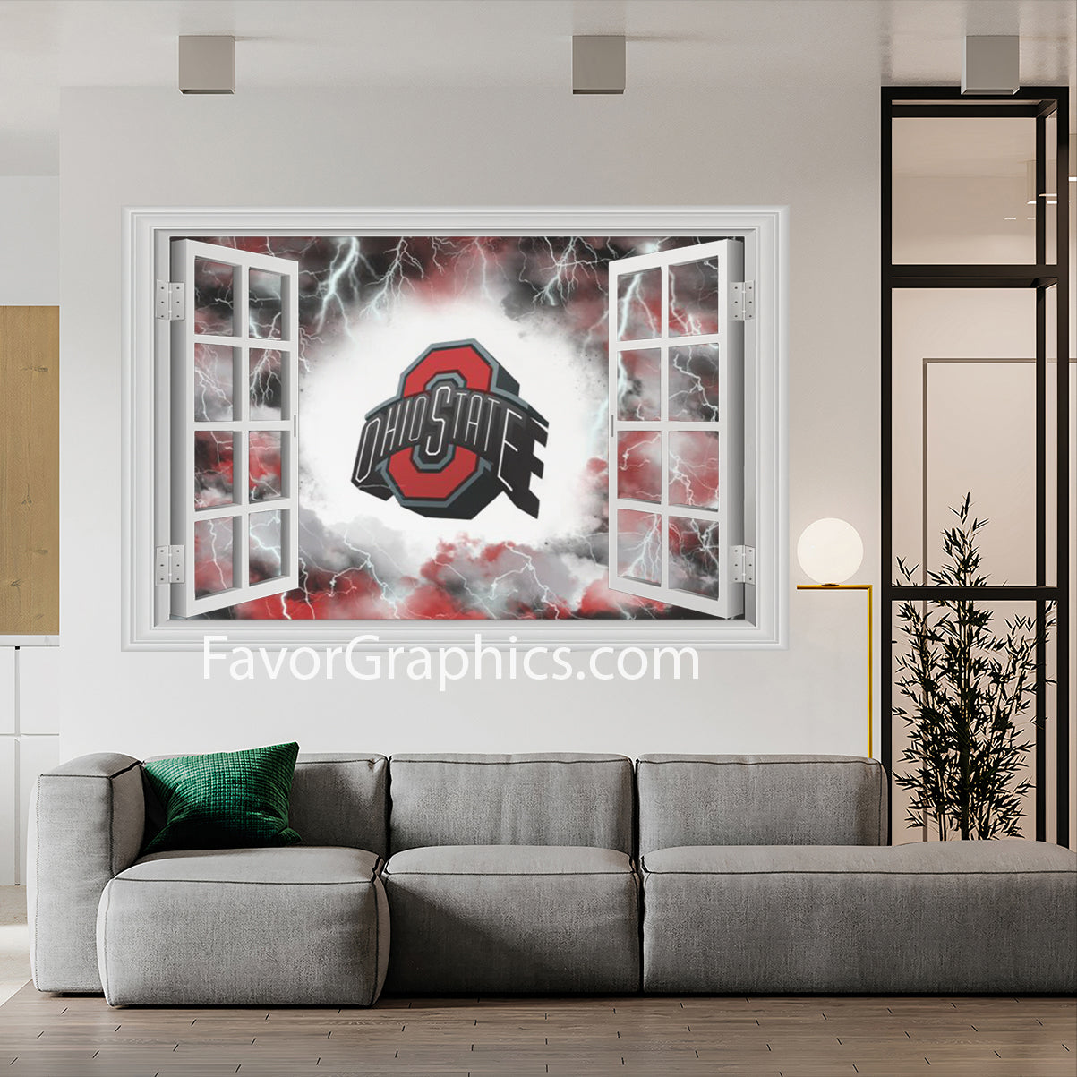 Ohio State Buckeyes Vinyl Wall Art Decal Sticker Poster Print Mural