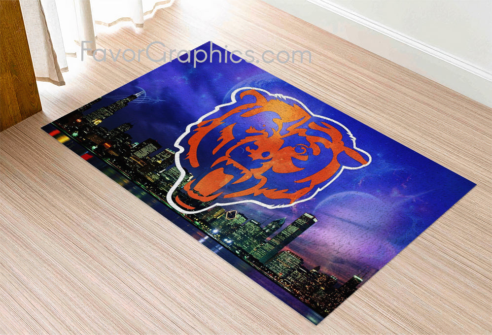 Chicago Bears Home Bedroom Decor Rug Carpet Mat