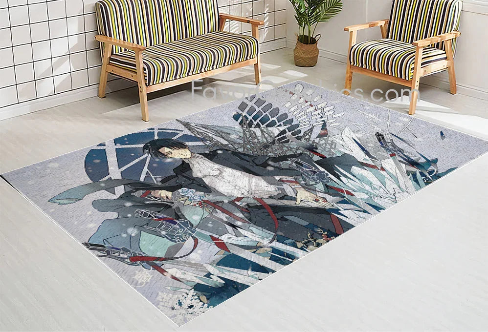 Levi Ackerman Home Bedroom Decor Rug Carpet Mat