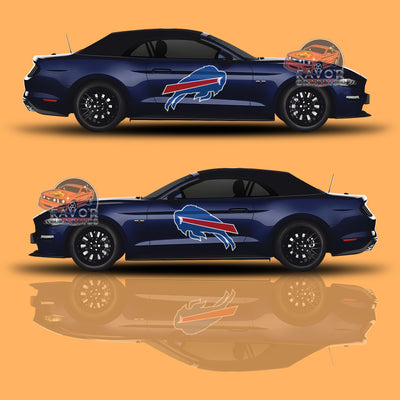 Buffalo Bills Itasha Car Side Door Decal Vinyl Sticker