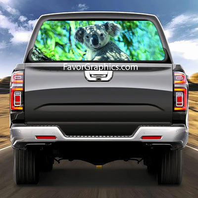 Koala Rear Window Perforated Graphic Vinyl Decal Car Truck UTV