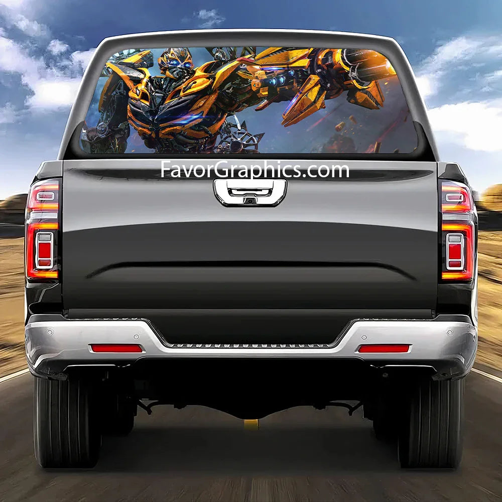 Bumblebee Rear Window Perforated Graphic Vinyl Decal Car Truck UTV