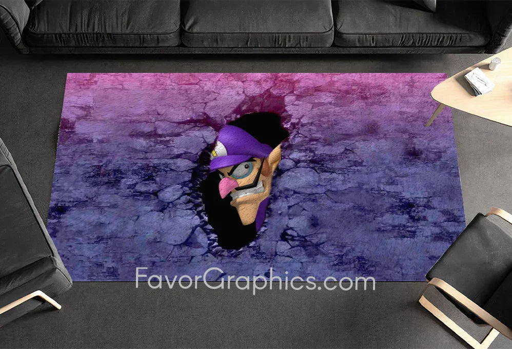 Waluigi Home Bedroom Decor Rug Carpet Mat