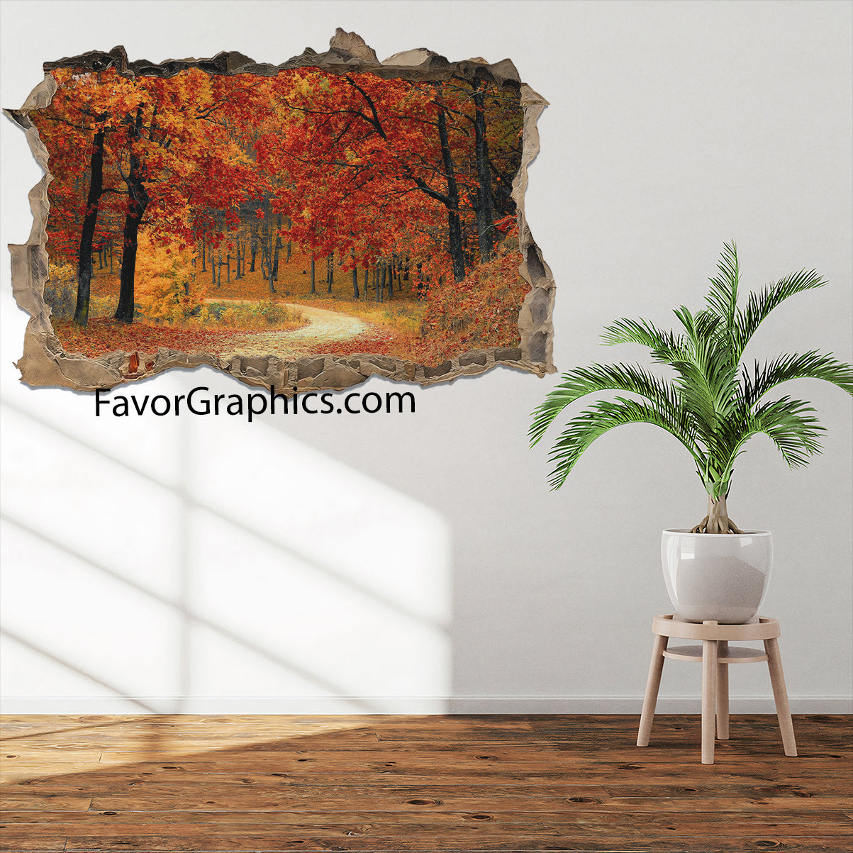 Autumn Forest Vinyl Wall Art Decal Sticker Poster Print Mural