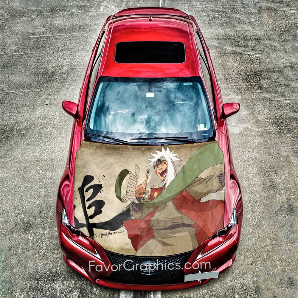 Jiraiya Itasha Car Vinyl Hood Wrap Decal Sticker