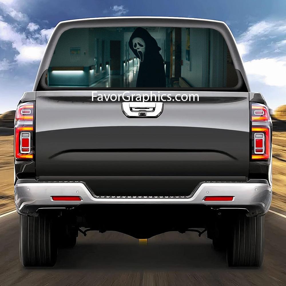 Scream Ghostface Rear Window Perforated Graphic Vinyl Decal Car Truck UTV