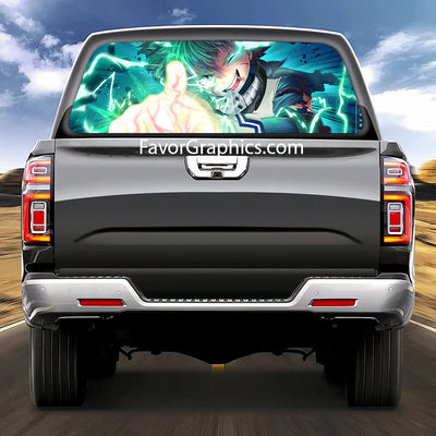 Izuku Midoriya Rear Window Perforated Graphic Vinyl Decal Car Truck UTV