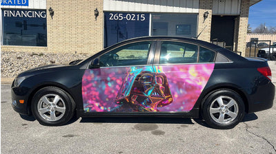 Darth Vader Car Door Vinyl Wrap Decal Sticker