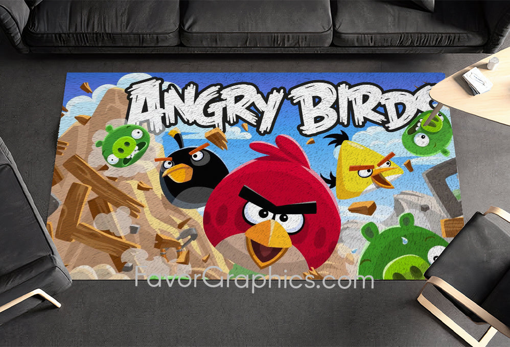 Angry Birds Home Bedroom Decor Rug Carpet Mat