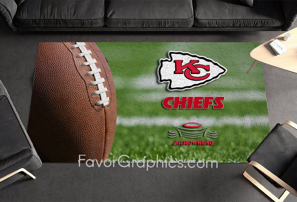 Kansas City Chiefs Home Bedroom Decor Rug Carpet Mat