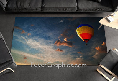 Hot Air Balloon Home Bedroom Decor Rug Carpet Mat