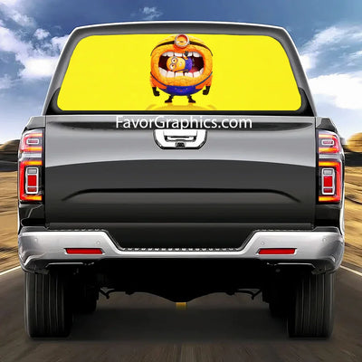 Minion Rear Window Perforated Graphic Vinyl Decal Car Truck UTV