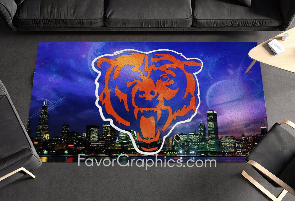 Chicago Bears Home Bedroom Decor Rug Carpet Mat