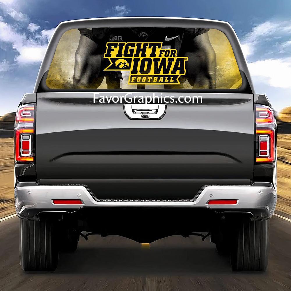 Iowa Hawkeyes Rear Window Perforated Graphic Vinyl Decal Car Truck UTV