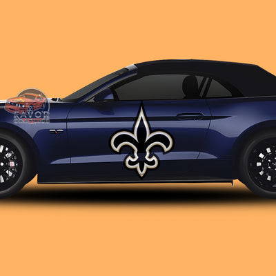 New Orleans Saints Itasha Car Side Door Decal Vinyl Sticker