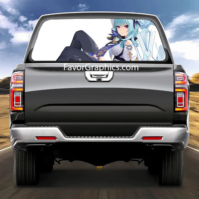 Eula (Genshin impact) Rear Window Perforated Graphic Vinyl Decal Car Truck UTV