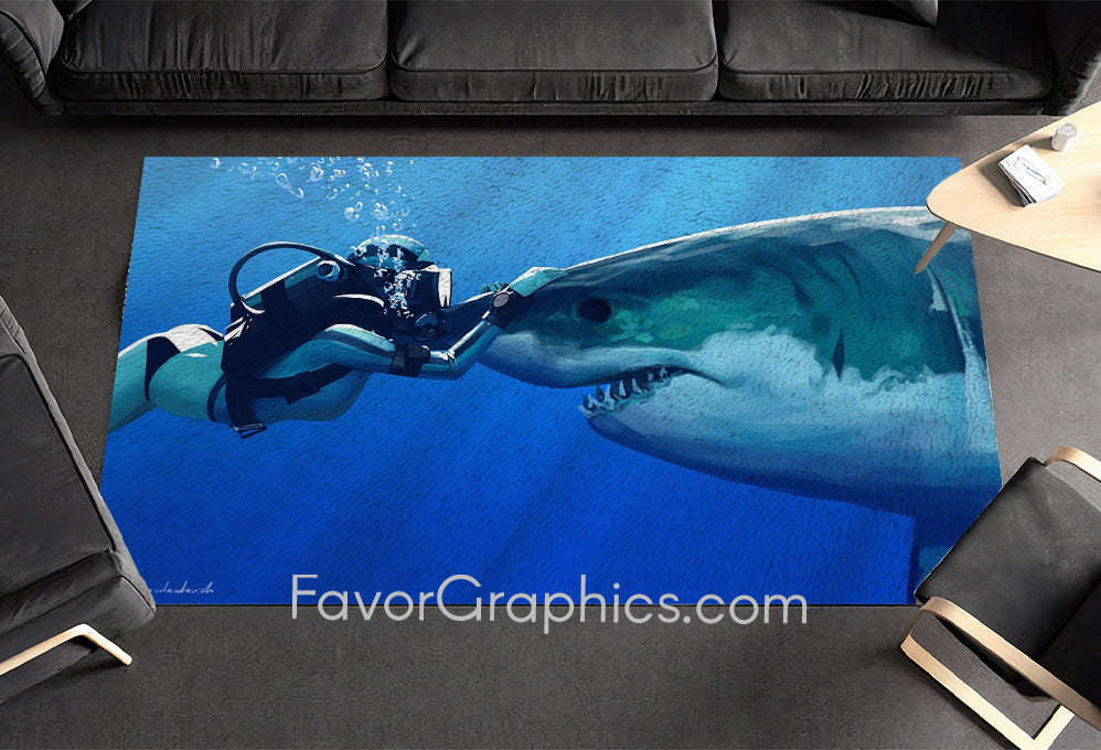 Shark Home Bedroom Decor Rug Carpet Mat