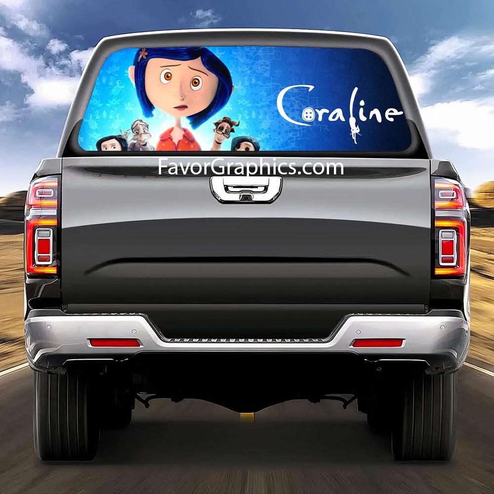 Coraline Rear Window Perforated Graphic Vinyl Decal Car