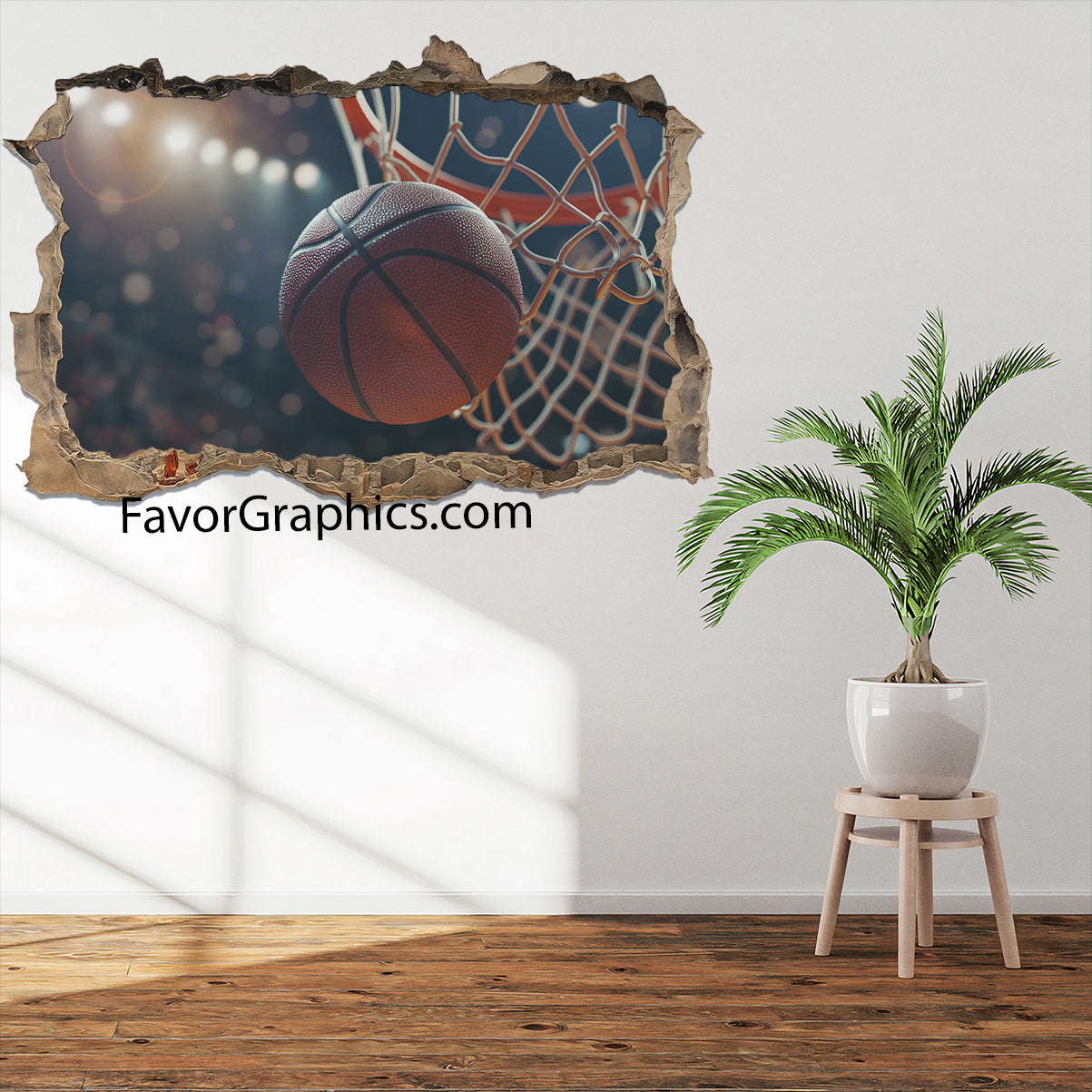 Basketball Vinyl Wall Art Decal Sticker Poster Print Mural