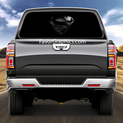 Superman Rear Window Perforated Graphic Vinyl Decal Car