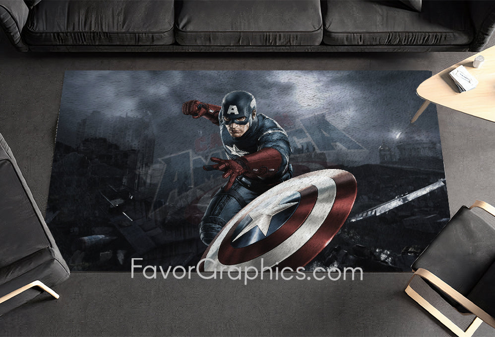 Captain America Home Bedroom Decor Rug Carpet Mat