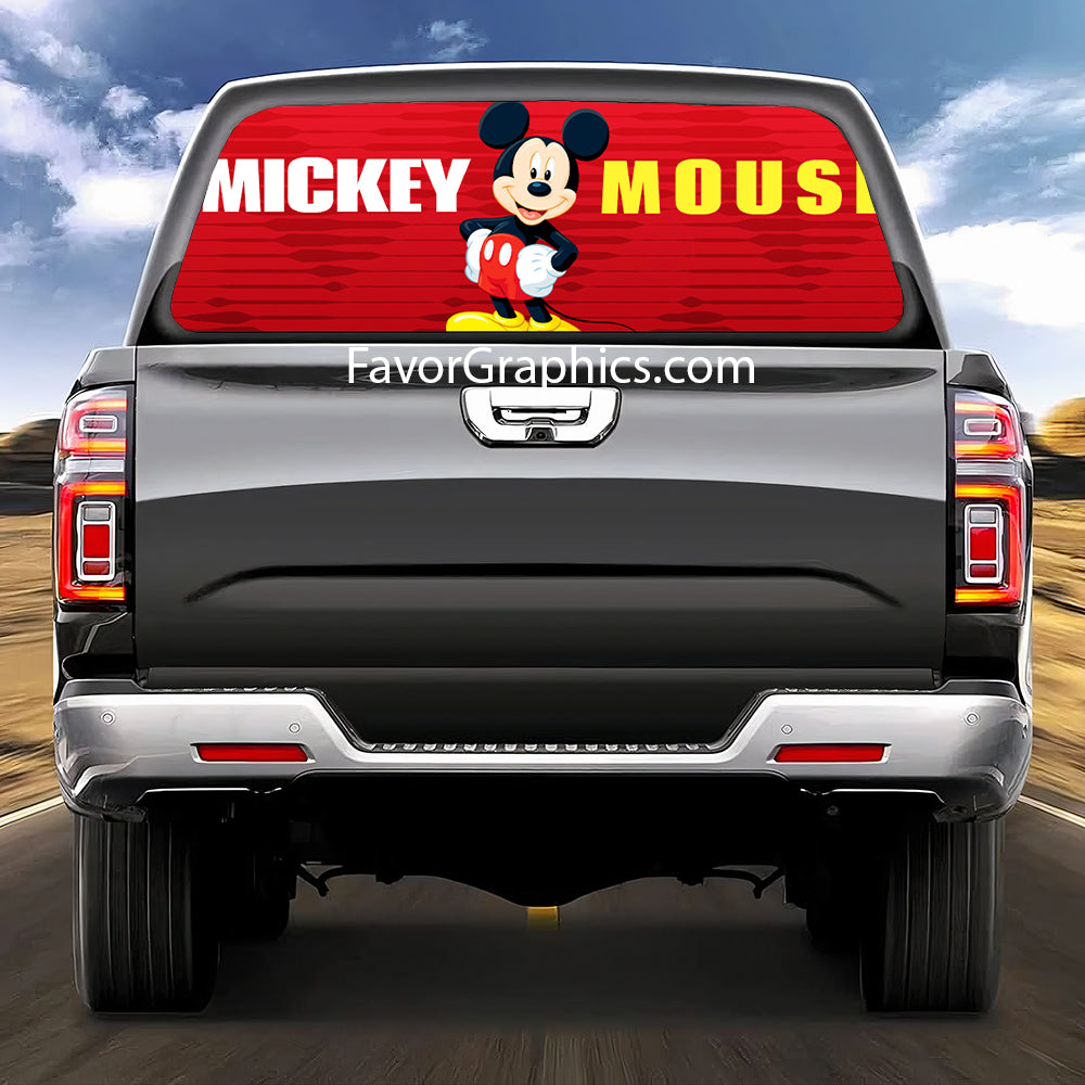 Mickey Mouse Rear Window Perforated Graphic Vinyl Decal Car Truck UTV