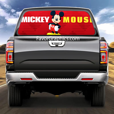 Mickey Mouse Rear Window Perforated Graphic Vinyl Decal Car Truck UTV