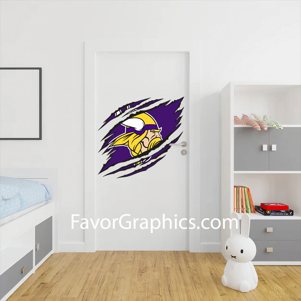 Minnesota Vikings Home Room Wall Vinyl Decal Sticker Mural Poster