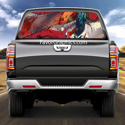 Denji Rear Window Perforated Graphic Vinyl Decal Cars Trucks