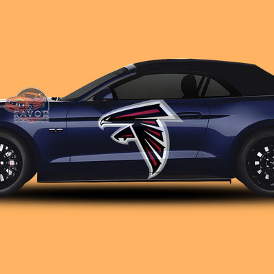 Atlanta Falcons Itasha Car Side Door Decal Vinyl Sticker