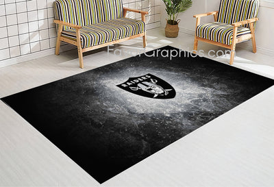 Las Vegas Raiders Home Bedroom Decor Rug Carpet Mat