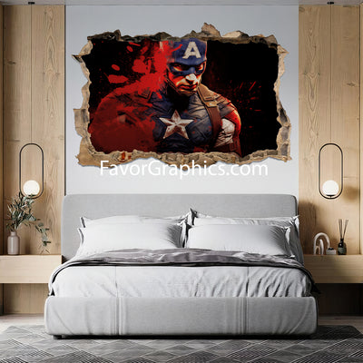 Captain America Vinyl Wall Art Decal Sticker Poster Print Mural